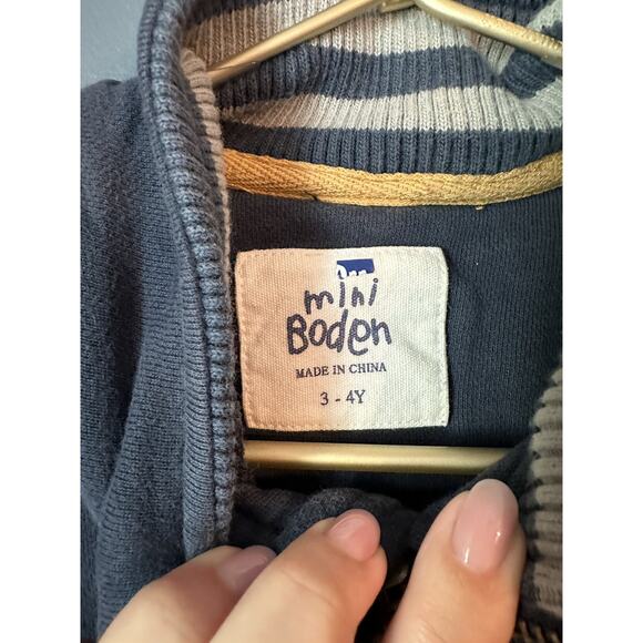 Mini Boden Zip Sweatshirt - Picture 4 of 4